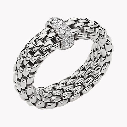 Fope Vendôme Diamond Ring 0.10CT in 18CT White Gold