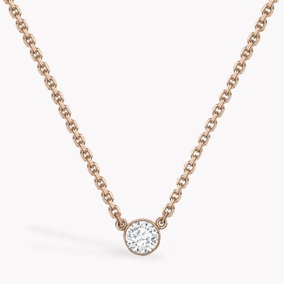 Brilliant Cut 0.48ct Diamond Pendant in 18ct Rose Gold 0.48ct, in 18ct Rose Gold