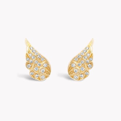 Tiara Small Diamond Earrings 0.20ct in 18ct Yellow Gold