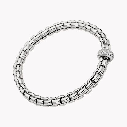 FOPE Eka Flex'It 0.40ct Diamond Bracelet in 18ct White Gold 