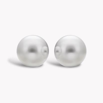 South Sea Pearl Earrings in White Gold