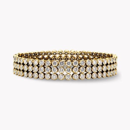 Brilliant Cut Diamond Bracelet 14.90ct in Yellow Gold