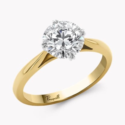 Windsor 1.71ct Diamond Solitaire Ring in 18ct Yellow Gold and Platinum