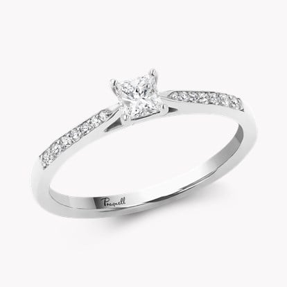 Duchess 0.22ct Princess Cut Diamond Ring in Platinum