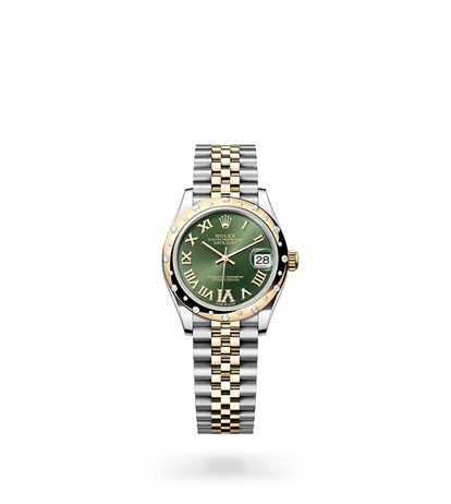 Rolex Datejust 31 Oyster, 31 mm, Oystersteel, yellow gold and diamonds