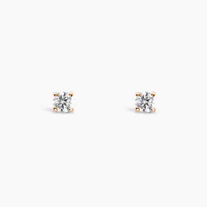 Diamond Stud Earrings 0.31ct in 18ct Rose Gold