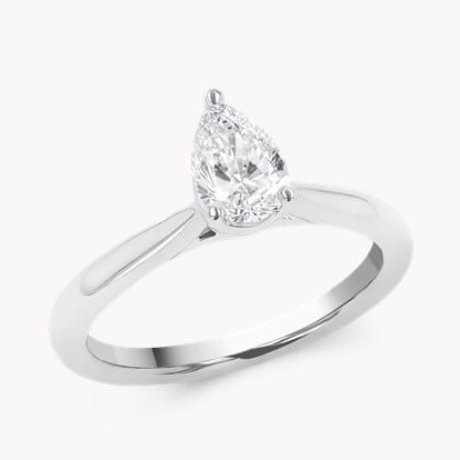 0.71ct Diamond Solitaire Ring Platinum Gaia Setting