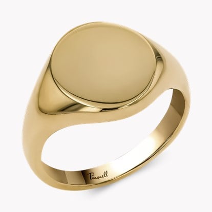 Oval Signet Ring in 9ct Yellow Gold