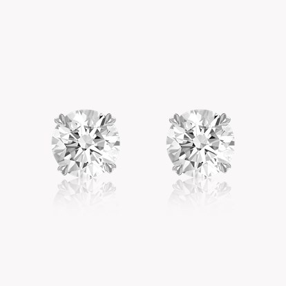 Windsor 2.84ct Diamond Stud Earrings in 18ct White Gold