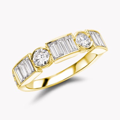 Antrobus 1.57ct Diamond Half Eternity Ring in 18ct Yellow Gold