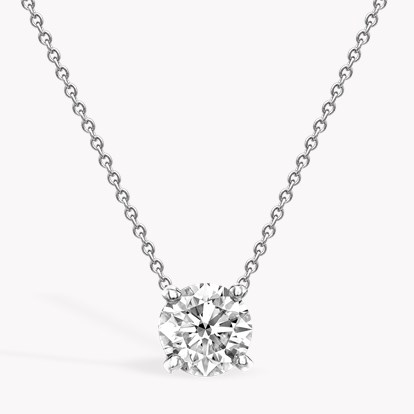 Brilliant Cut 1.70ct Diamond Pendant in 18ct White Gold 1.70ct in 18ct White Gold