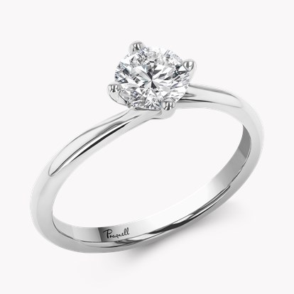 Union Setting 0.70ct Botswana Diamond Solitaire Ring in Platinum