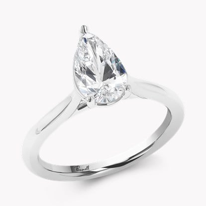 1.23ct Diamond Solitaire Ring Platinum Gaia Setting