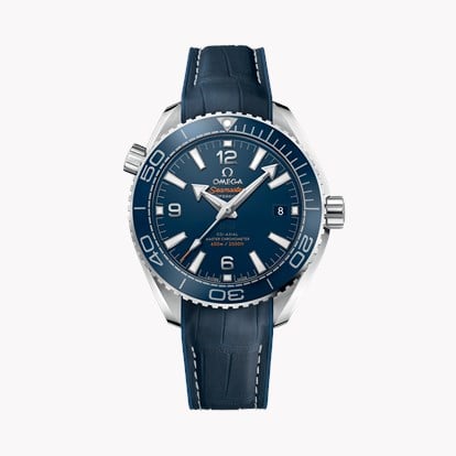 Omega blue sales leather strap