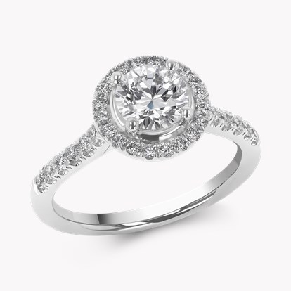 Celestial 0.90ct Diamond Cluster Ring - Brilliant Cut in Platinum