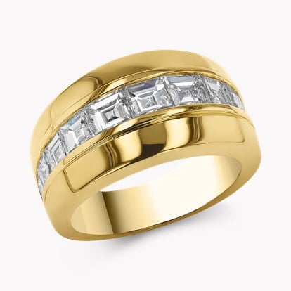 Manhattan 2.44ct Diamond Single Row Ring in 18ct Yellow Gold