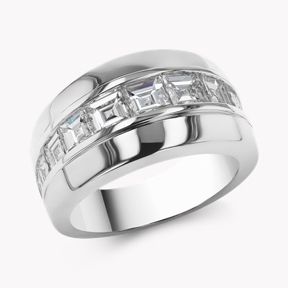 Manhattan 2.45ct Diamond Single Row Ring in Platinum