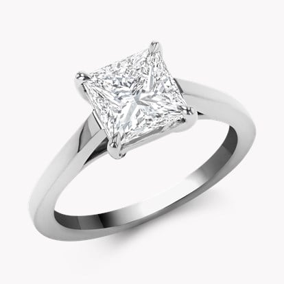 2.01ct Diamond Solitaire Ring Platinum Gaia Setting