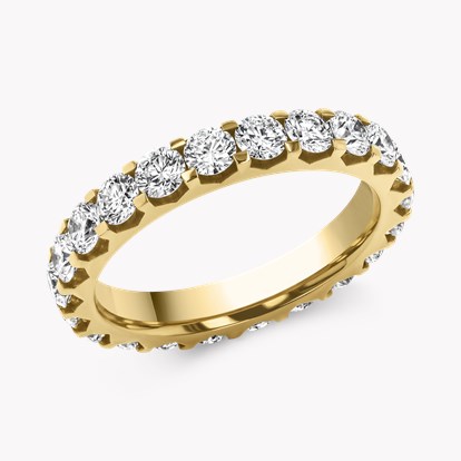 Brilliant Cut Diamond Full Eternity Ring 1.84ct in 18ct Yellow Gold in 18ct Yellow Gold