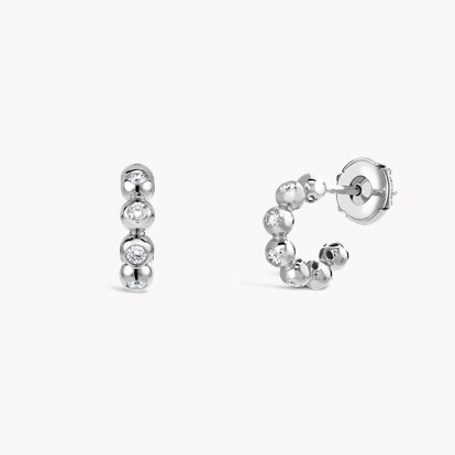 Bohemia Diamond Hoop Earrings 0.22ct in 18ct White Gold