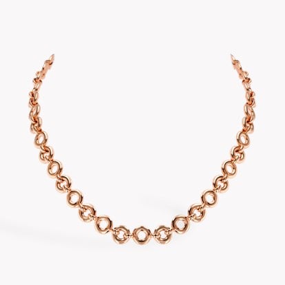 Rockchain Necklace 0.09ct in 18ct Rose Gold in 18ct Rose Gold