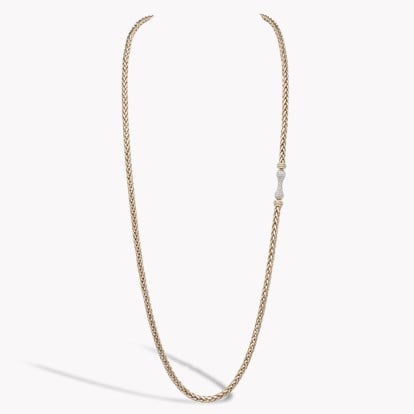 Handmade English Chain 75cm Medium Chain Necklace in 18CT Rose Gold