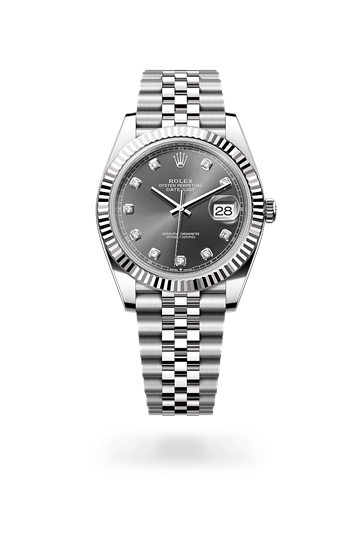 Rolex Datejust in White Rolesor combination of Oystersteel and white gold m126334 0006