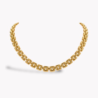 Cartier Maillon Panthere Brink Link Necklace in 18ct Yellow Gold