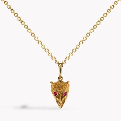 1970s Gold Devil Head Pendant in 9ct Yellow Gold