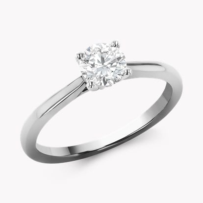 0.50ct Diamond Solitaire Ring Platinum Gaia Setting