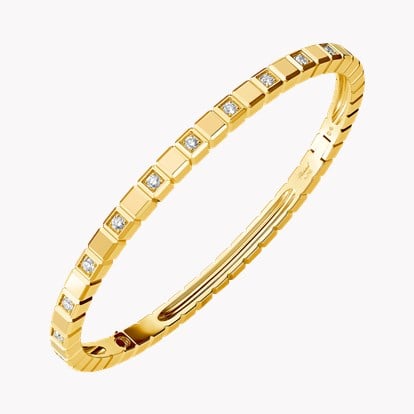 Chopard Ice Cube Half-Set Large Diamond Bangle 0.89ct in 18ct Yellow Gold