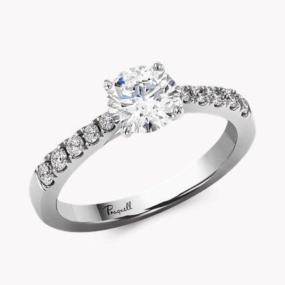 Celestial 0.90ct Diamond Solitaire Ring - Brilliant Cut in Platinum