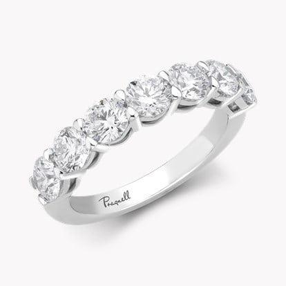 Seven Stone Diamond Ring 2.10ct in Platinum