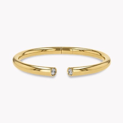 Eclipse 0.80ct Diamond Spring Bangle in 18ct Yellow Gold