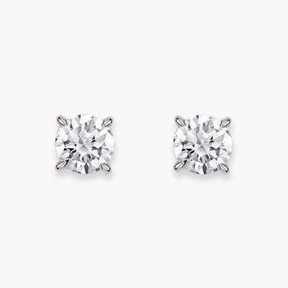 Diamond Stud Earrings 1.24ct in 18ct White Gold