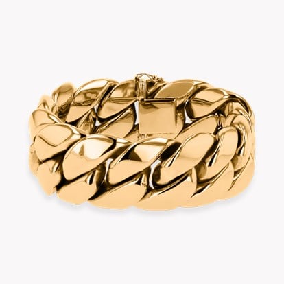 Retro Woven Style Bracelet in 14ct Yellow Gold