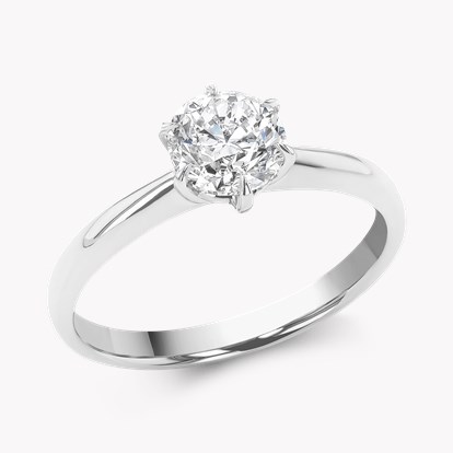 Brilliant Cut 1.00ct Diamond Solitaire Ring in Platinum