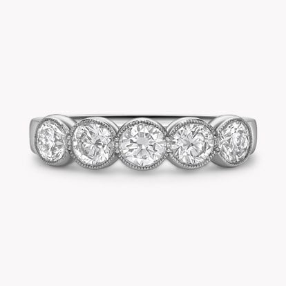 Brilliant Cut 1.56ct Diamond Five Stone Ring in 18ct White Gold