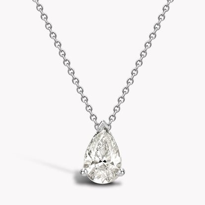 Pear Shaped 1.51ct Diamond Pendant in 18ct White Gold 1.51ct in 18ct White Gold