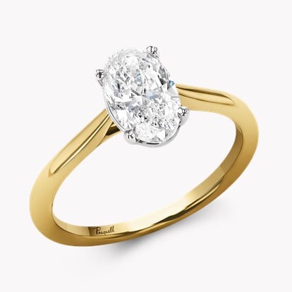 Gaia 1.20ct Oval Diamond Solitaire Ring in 18ct Yellow Gold