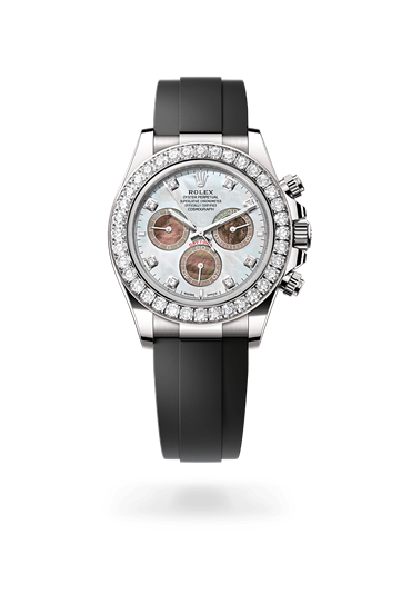 Rolex Cosmograph Daytona Oyster, 40 mm, white gold and diamonds