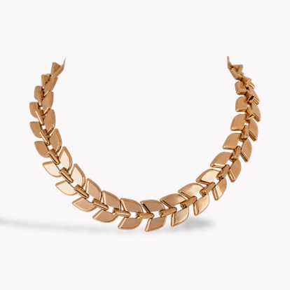 Contemporary Boucheron Palmettes Fan Collar in 18ct Rose Gold