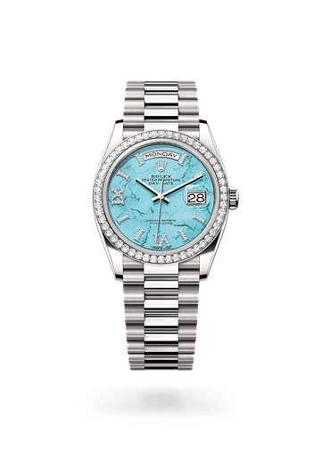 Rolex Day Date in 18 ct white gold M128349RBR 0031