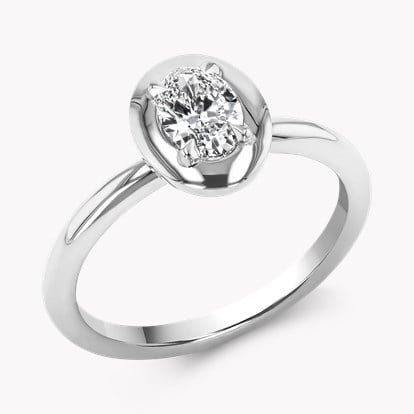 Skimming Stone 0.50ct Diamond Solitaire Ring in Platinum