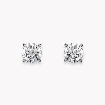 Diamond Stud Earrings 1.08ct in 18ct White Gold