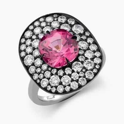 Snowstorm 3.70ct Spinel and Diamond Cocktail Ring in 18ct White Gold