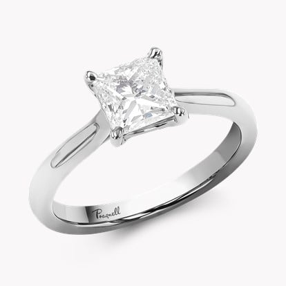 1.12ct Diamond Solitaire Ring Platinum Gaia Setting