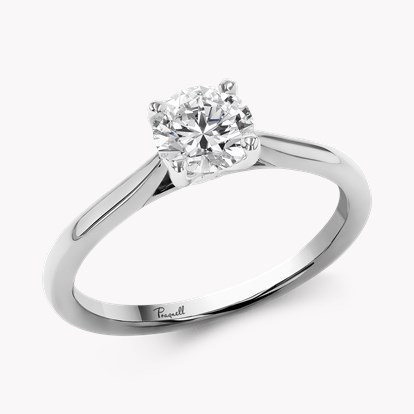 0.70ct Diamond Solitaire Ring Platinum Gaia Setting