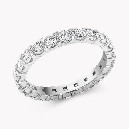 Brilliant Cut 2.08ct Diamond Full Eternity Ring in Platinum in Platinum