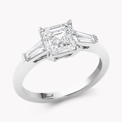 Regency Asscher Cut 1.70ct Diamond Ring in Platinum